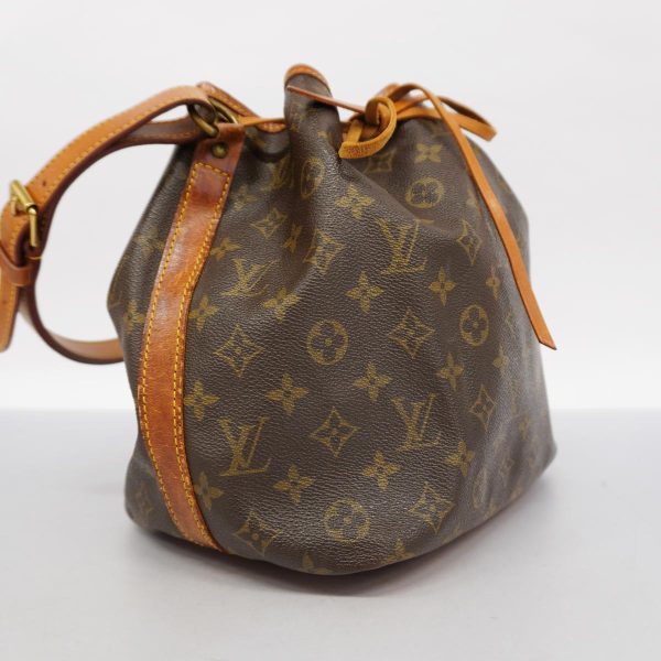 1240001054489 2 Louis Vuitton Petit Noe Monogram Shoulder Bag Brown