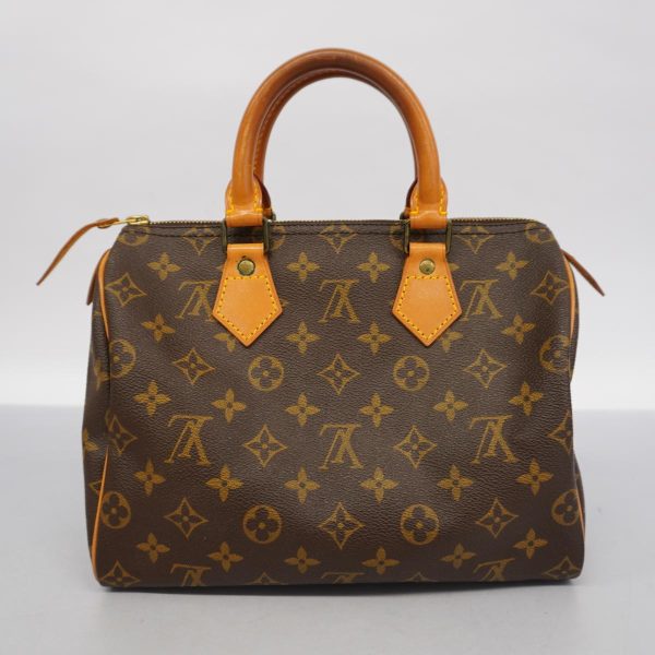 1240001054492 14 Louis Vuitton Speedy 25 Monogram Handbag Brown