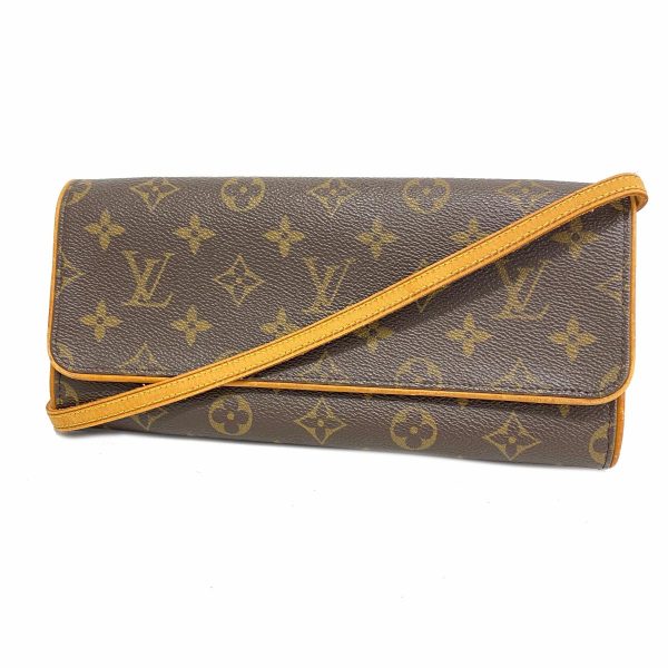 1240001054499 1 Louis Vuitton Pochette Twin GM Monogram Shoulder Bag Brown