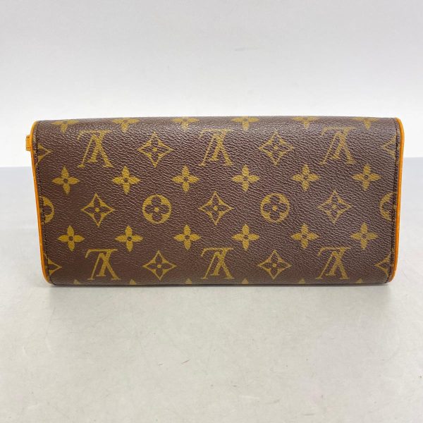 1240001054499 12 Louis Vuitton Pochette Twin GM Monogram Shoulder Bag Brown