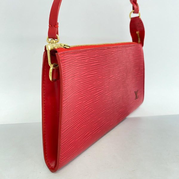 1240001054500 2 Louis Vuitton Pochette Accessory Epi Pouch Castilian Red