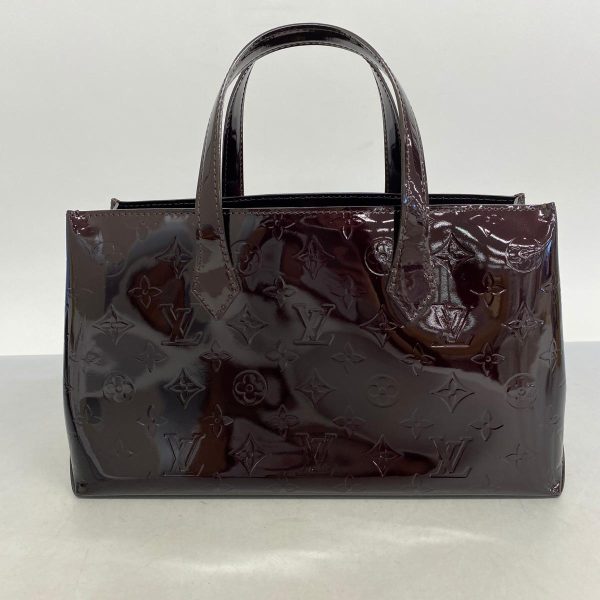 1240001054506 11 Louis Vuitton Wilshire PM Vernis Handbag Amarant