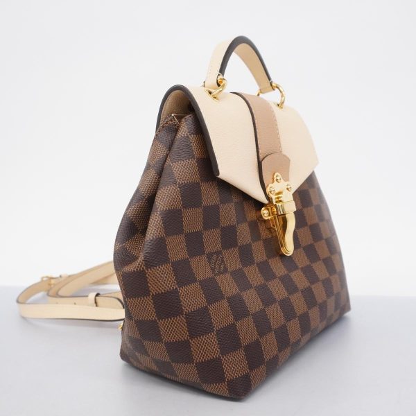 1240001054510 2 Louis Vuitton Clapton Backpack Damier Rucksack Ebene Claim