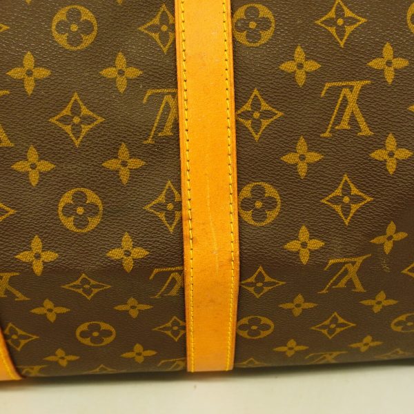 1240001054518 13 Louis Vuitton Keepall Bandouliere 45 Monogram Bag Brown