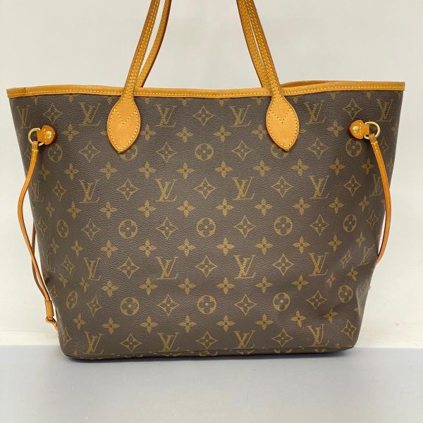 1240001054527 10 Louis Vuitton Neverfull MM Monogram Tote Bag Brown