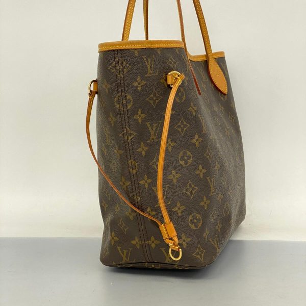 1240001054527 2 Louis Vuitton Neverfull MM Monogram Tote Bag Brown