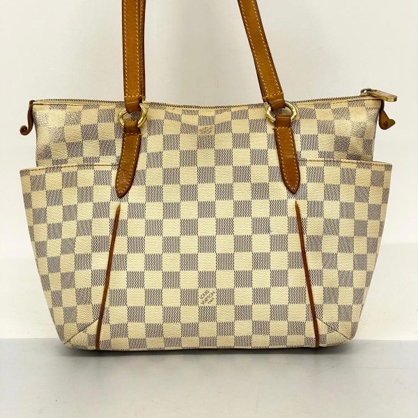 1240001054533 16 Louis Vuitton Totally PM Damier Azur Tote Bag White