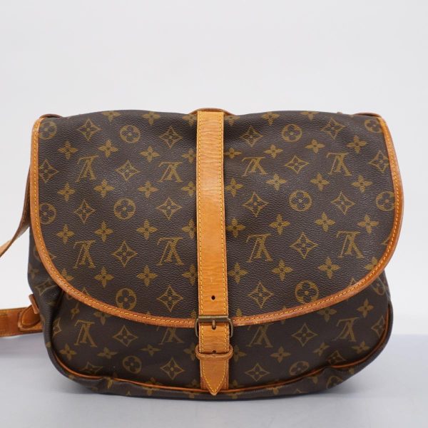 1240001054541 18 Louis Vuitton Saumur 35 Monogram Shoulder Bag Brown