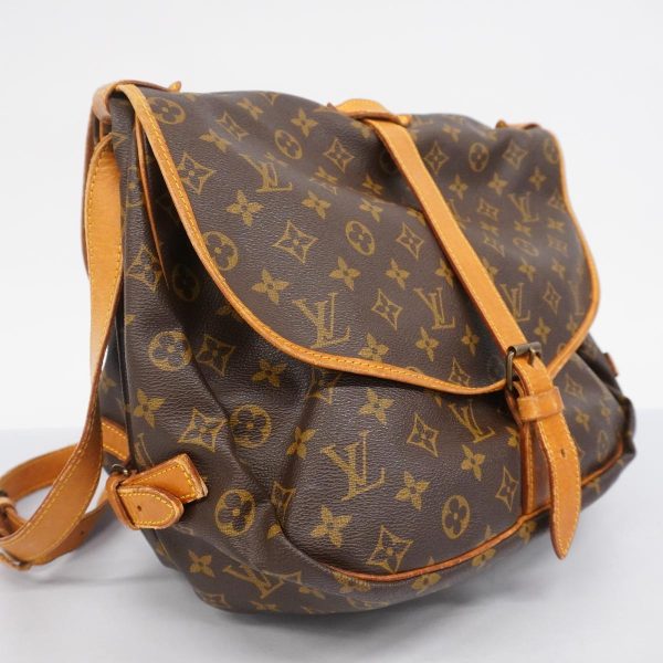 1240001054541 2 Louis Vuitton Saumur 35 Monogram Shoulder Bag Brown