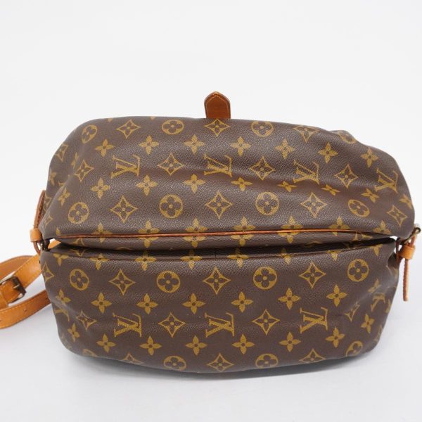 1240001054541 3 Louis Vuitton Saumur 35 Monogram Shoulder Bag Brown