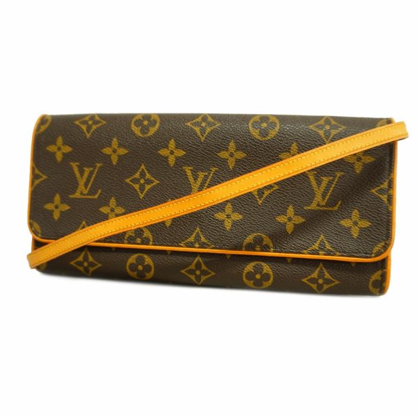 1240001054575 1 Louis Vuitton Pochette Twin GM Monogram Shoulder Bag Brown