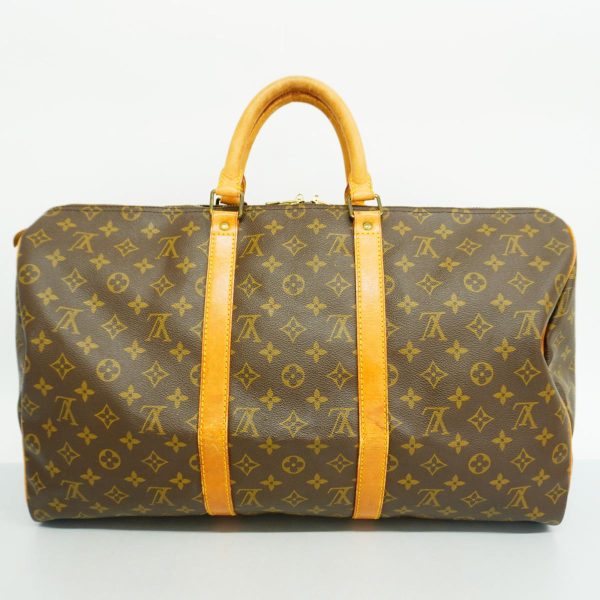 1240001054580 17 Louis Vuitton Keepall 50 Monogram Bag Brown