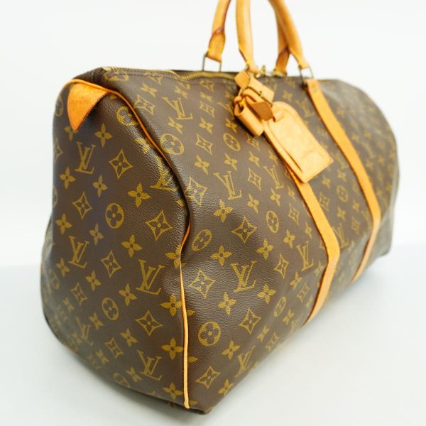 1240001054580 2 Louis Vuitton Keepall 50 Monogram Bag Brown