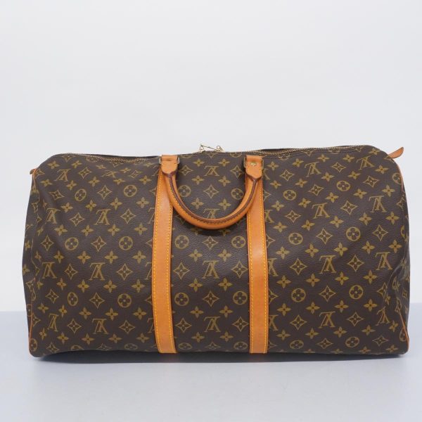 1240001054612 13 Louis Vuitton Keepall 55 Monogram Bag Brown