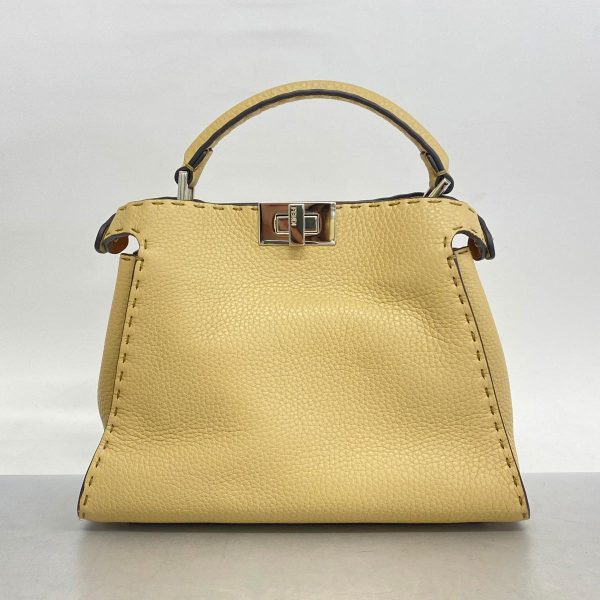 1240001054635 12 Fendi Peekaboo 2WAY Bag Beige