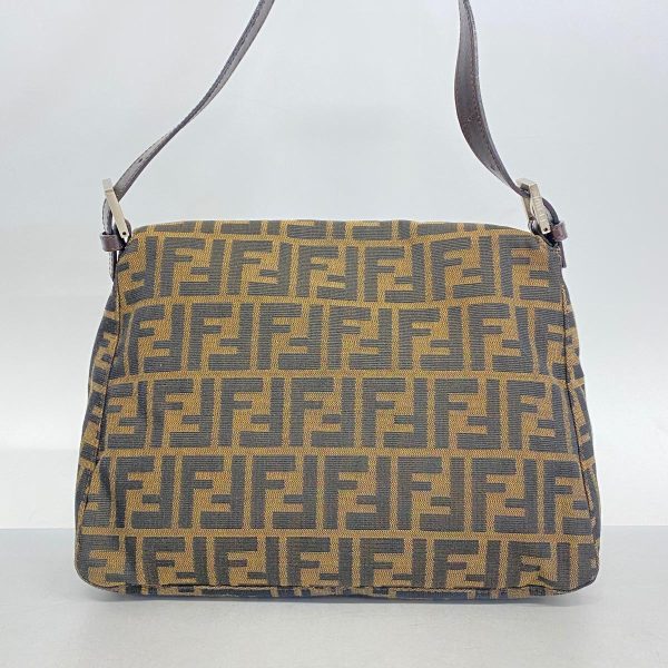 1240001054650 10 Fendi Zucca Mamma Bucket Nylon Handbag Brown