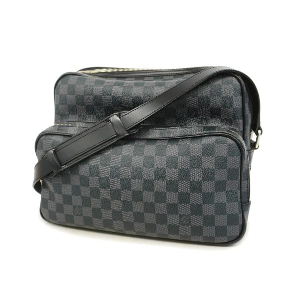 1240001054683 1 Louis Vuitton IO Damier Graphite Shoulder Bag Black