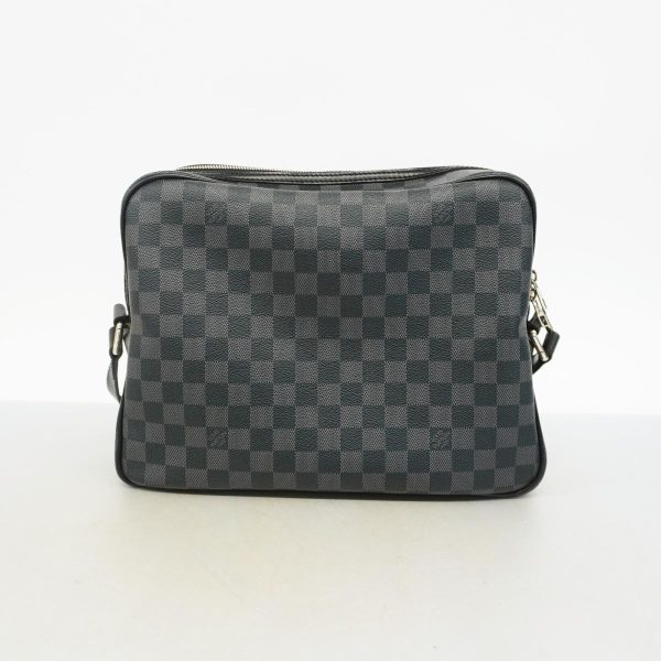 1240001054683 10 Louis Vuitton IO Damier Graphite Shoulder Bag Black