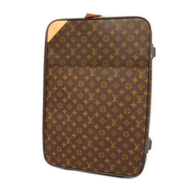 1240001054696 1 Louis Vuitton Pegas 55 Monogram Carry Bag Brown