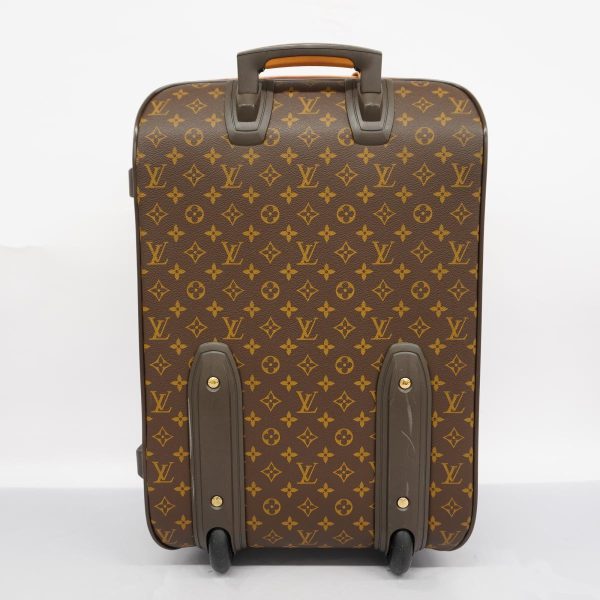 1240001054696 17 Louis Vuitton Pegas 55 Monogram Carry Bag Brown