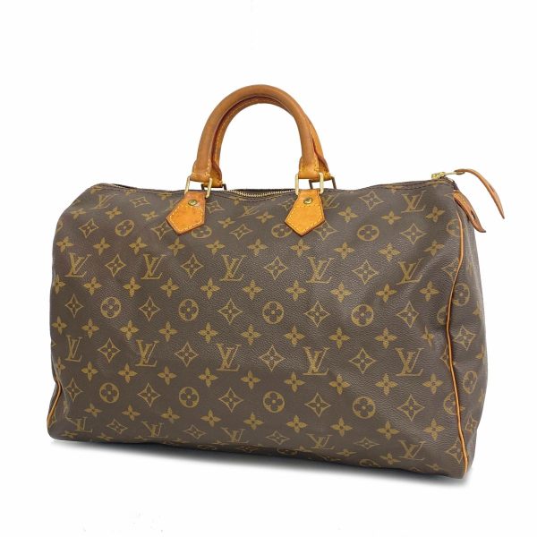 1240001054755 1 Louis Vuitton Speedy 40 Monogram Handbag Brown