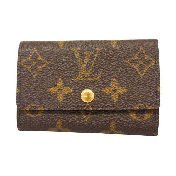 1240001054770 1 Louis Vuitton Multicle 6 Monogram Key Case Brown