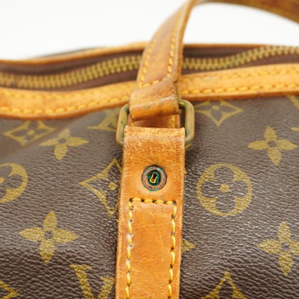 1240001054784 14 Louis Vuitton Saxophone Pool 35 Monogram Bag Brown