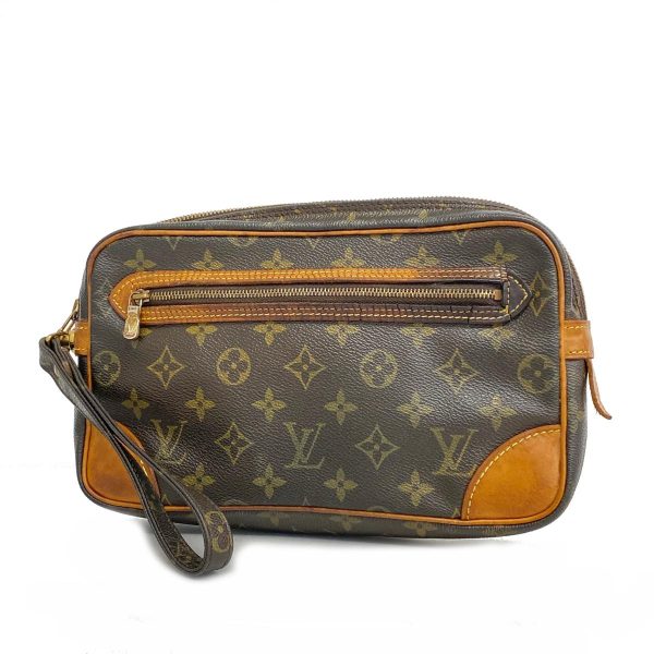 1240001054797 1 Louis Vuitton Marly Dragonne Gm Monogram Shoulder Bag Brown