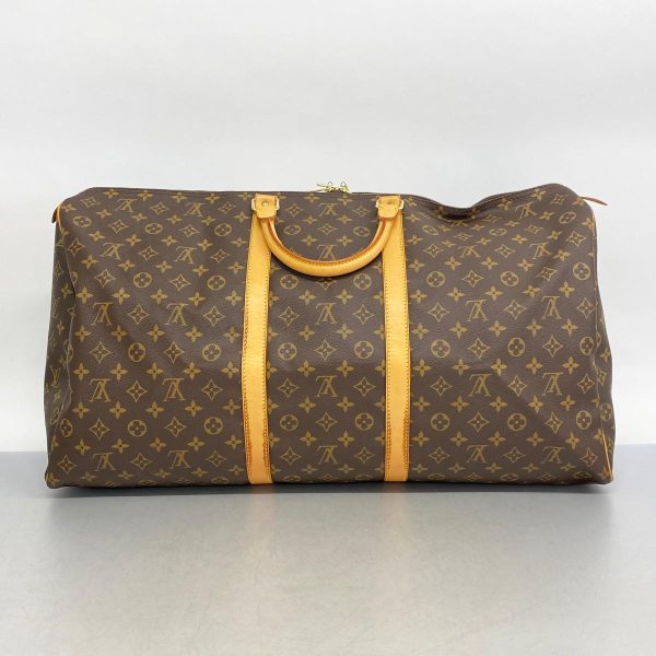 1240001054805 12 Louis Vuitton Keepall 60 Monogram Bag Brown