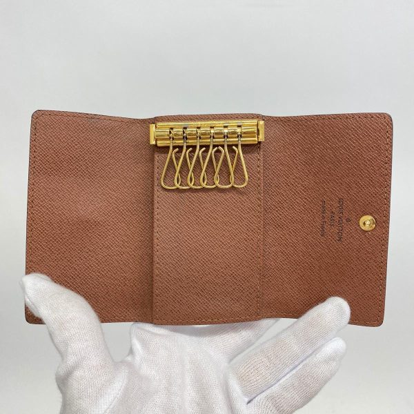 1240001054808 3 Louis Vuitton Multicre 6 Monogram Key Case Brown