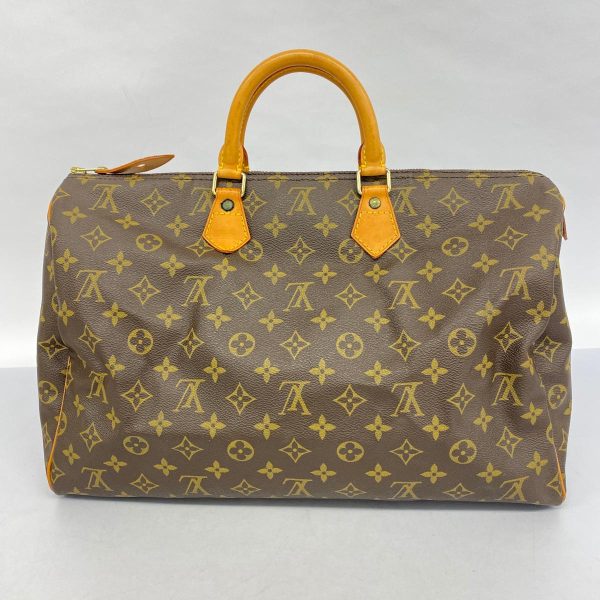 1240001054826 16 Louis Vuitton Speedy 40 Monogram Handbag Brown