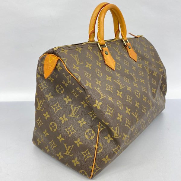 1240001054826 2 Louis Vuitton Speedy 40 Monogram Handbag Brown