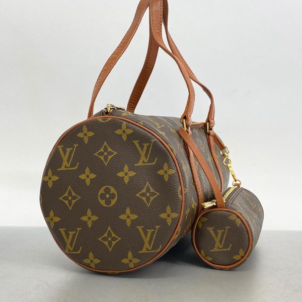 1240001054835 2 Louis Vuitton Papillon 30 Monogram Handbag Brown