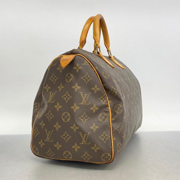 1240001054836 2 Louis Vuitton Speedy 35 Monogram Handbag Brown