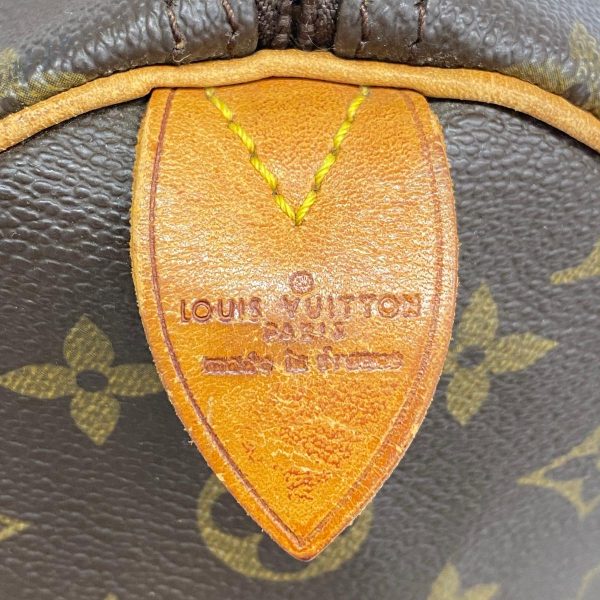 1240001054836 5 Louis Vuitton Speedy 35 Monogram Handbag Brown