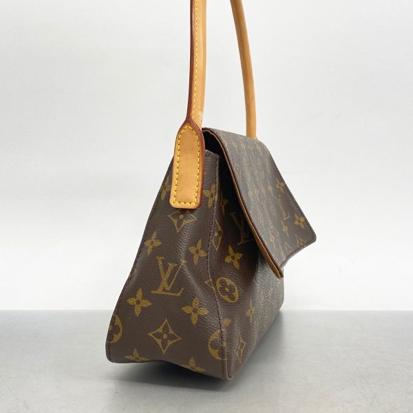 1240001054864 2 Louis Vuitton Mini Looping Monogram Shoulder Bag Brown