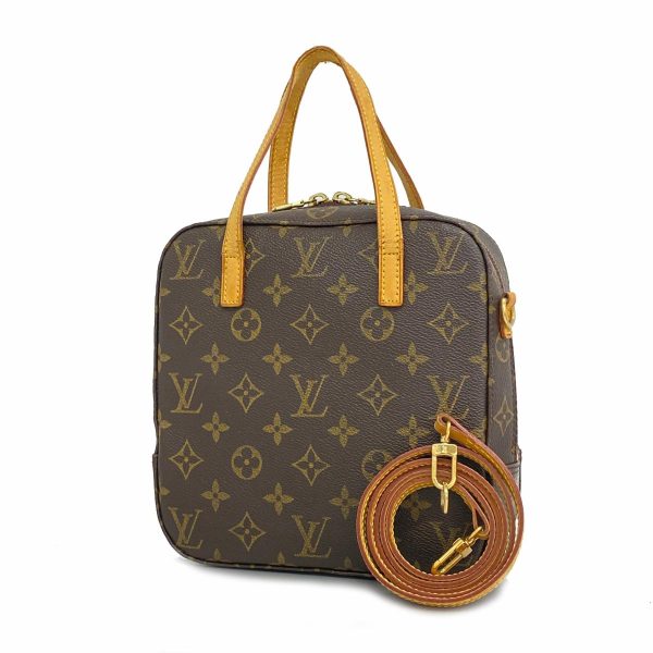 1240001054865 1 Louis Vuitton Spontini Monogram Two Way Bag Brown