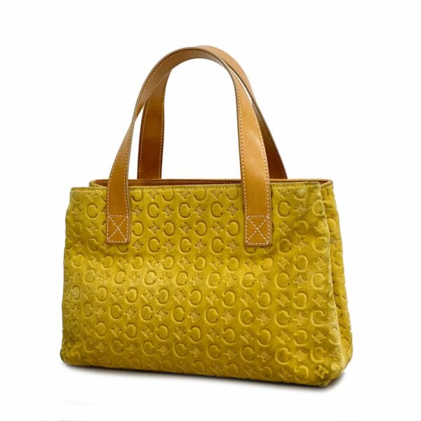 1240001054869 1 Celine C Macadam Suede Tote Bag Yellow