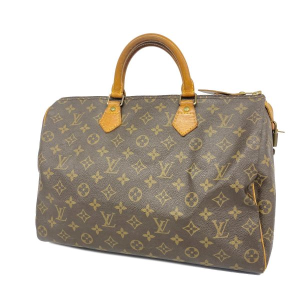 1240001054884 1 Louis Vuitton Speedy 35 Monogram Handbag Brown