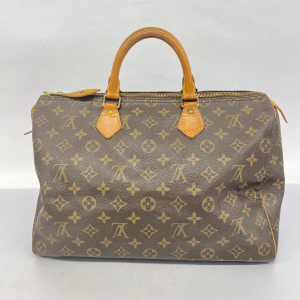 1240001054884 16 Louis Vuitton Speedy 35 Monogram Handbag Brown