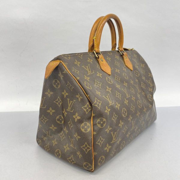 1240001054884 2 Louis Vuitton Speedy 35 Monogram Handbag Brown