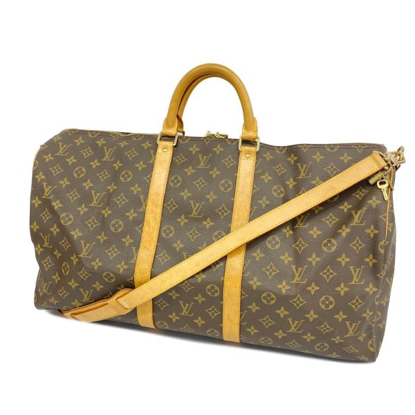 1240001054886 1 Louis Vuitton Keepall Bandouliere 55 Monogram Bag Brown