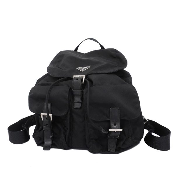 1240001054990 1 Prada Nylon Rucksack Black