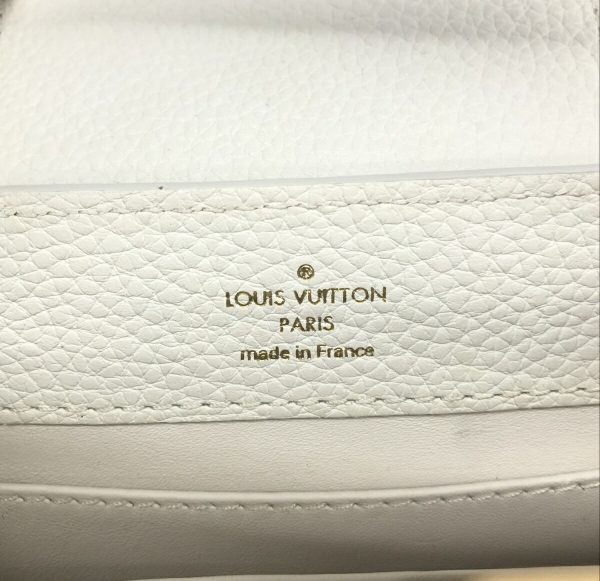 1240001071569 7 LOUIS VUITTON Capucines Mini 2WAY Bag White Taurillon