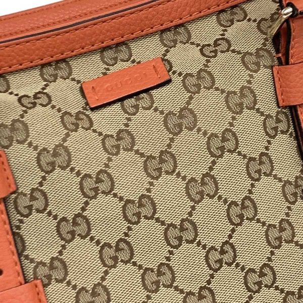 1240001072476 5 GUCCI 2WAY bag Beige Orange GG bag