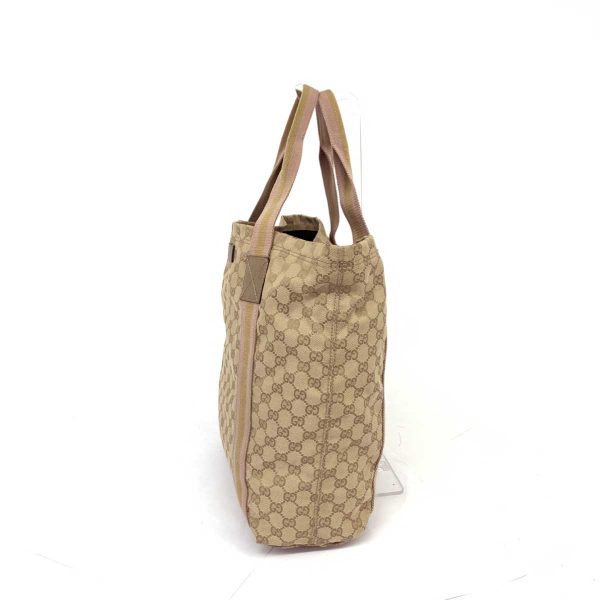 1240001074460 2 GUCCI Sherry Line Tote Bag Beige GG Bag