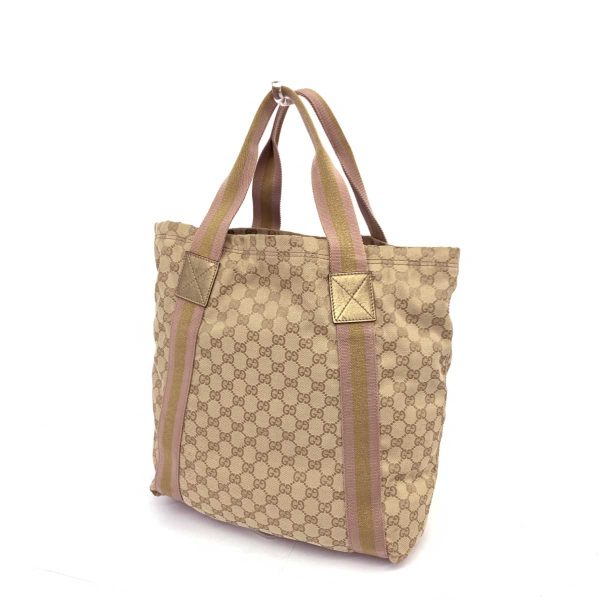 1240001074460 3 GUCCI Sherry Line Tote Bag Beige GG Bag