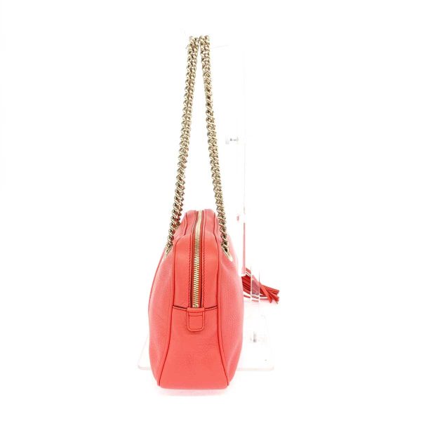 1240001077729 2 GUCCI Tote Coral Pink Soho Interlocking GG Shoulder Bag