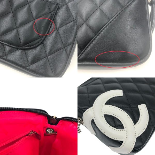 1240001082758 8 CHANEL Cambon Line One Shoulder Bag Card Black Calfskin Bag