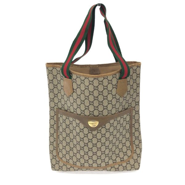 1240001083824 1 GUCCI PLUS Sherry line tote bag beige GG Supreme bag